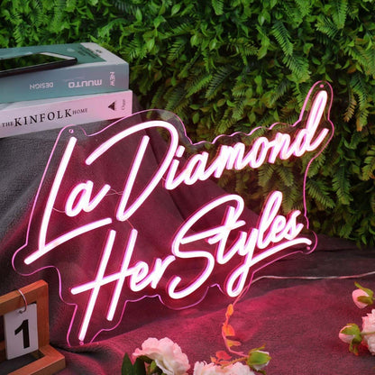 La Diamond Her Styles Red Led Neon Sign - Shineneon