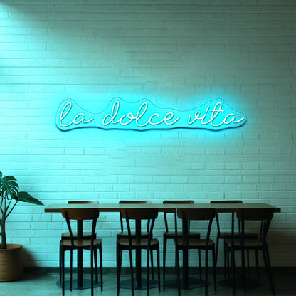 La Dolce Vita Led Light Wall Art - Shineneon