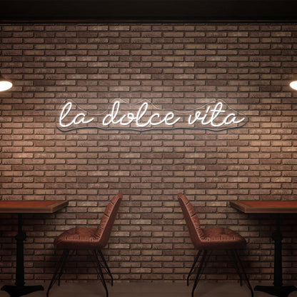 La Dolce Vita Led Light Wall Art - Shineneon