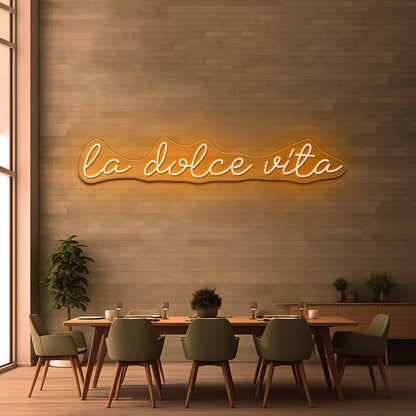 La Dolce Vita Led Light Wall Art - Shineneon