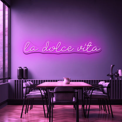 La Dolce Vita Led Light Wall Art - Shineneon