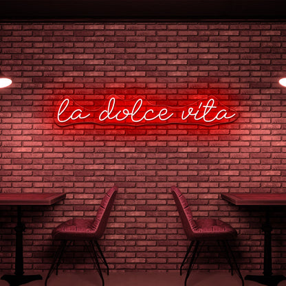 La Dolce Vita Led Light Wall Art - Shineneon