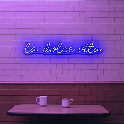 La Dolce Vita Led Light Wall Art - Shineneon