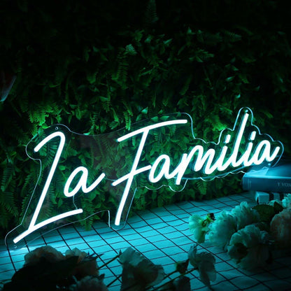 La Familia Blue Led Neon Sign - Shineneon