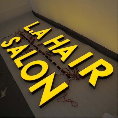 La Hair Salon 3D Frontlit Channel Letters Led Light Sign - Shineneon