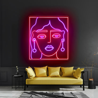 La Lumineuse Aesthetic Neon Signs For Wall Decor - Neon sign mounted on wall in room