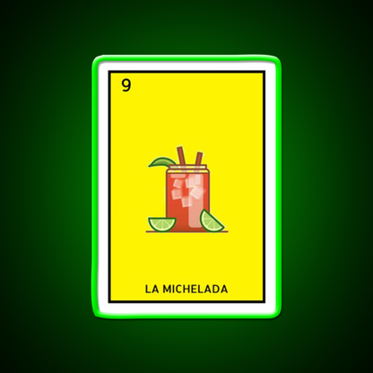 La Michelada Loteria Beer Bar Decor Led Neon Sign Rgb Color - LED neon sign view 8