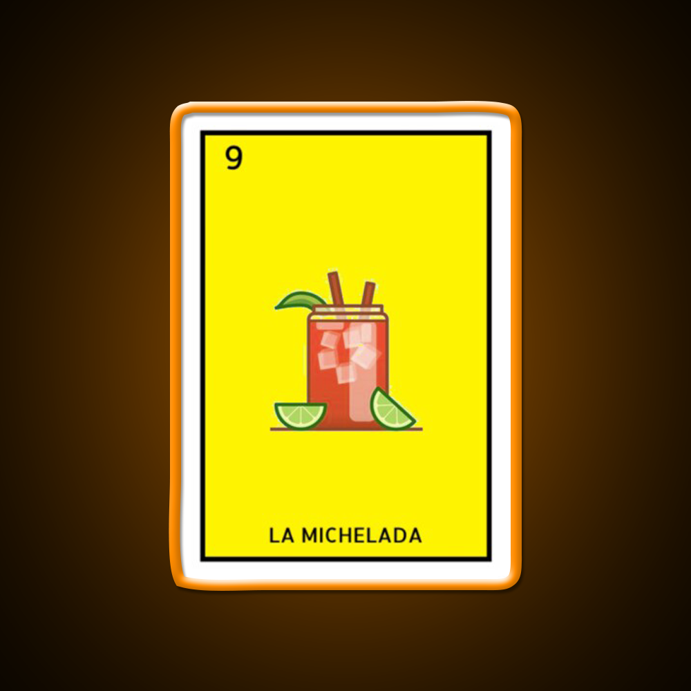 La Michelada Loteria Beer Bar Decor Led Neon Sign Rgb Color - LED neon sign view 6