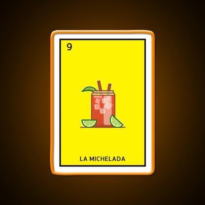 La Michelada Loteria Beer Bar Decor Led Neon Sign Rgb Color - LED neon sign view 6