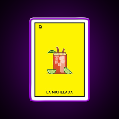 La Michelada Loteria Beer Bar Decor Led Neon Sign Rgb Color - LED neon sign view 9