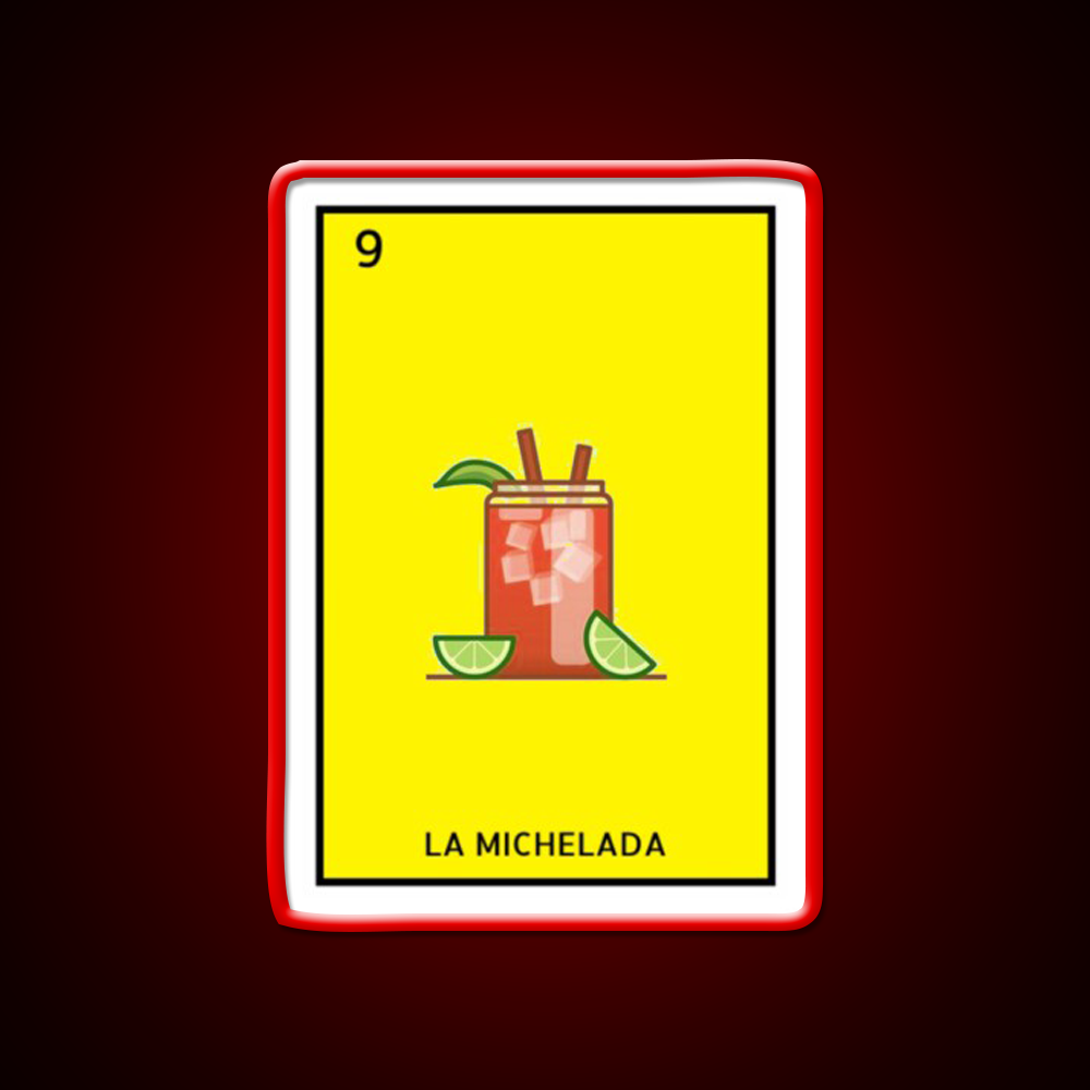 La Michelada Loteria Beer Bar Decor Led Neon Sign Rgb Color - LED neon sign view 10