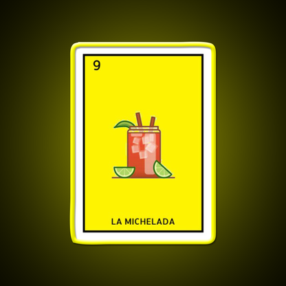 La Michelada Loteria Beer Bar Decor Led Neon Sign Rgb Color - LED neon sign view 7