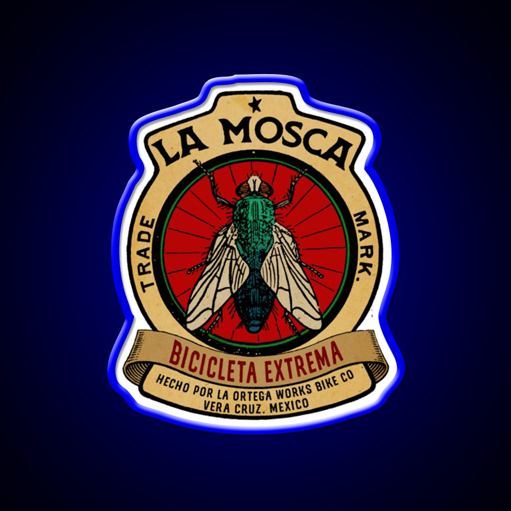 La Mosca Vintage Mexican Bicycle Party Drink Tequila Led Neon Sign Rgb Color - Shineneon