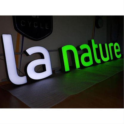 La Nature 3D Frontlit Channel Letters Led Light Sign - Shineneon