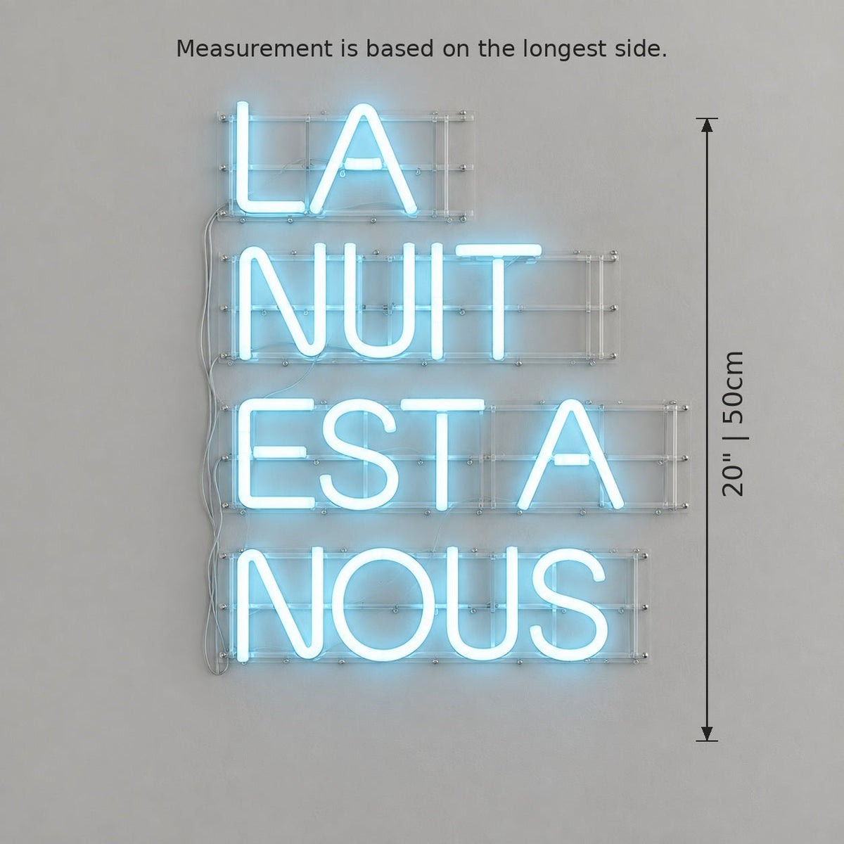 La Nuit Est A Nous LED Neon Sign - Shineneon