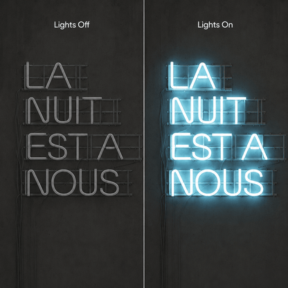 La Nuit Esta Nous LED Neon Sign - Shineneon
