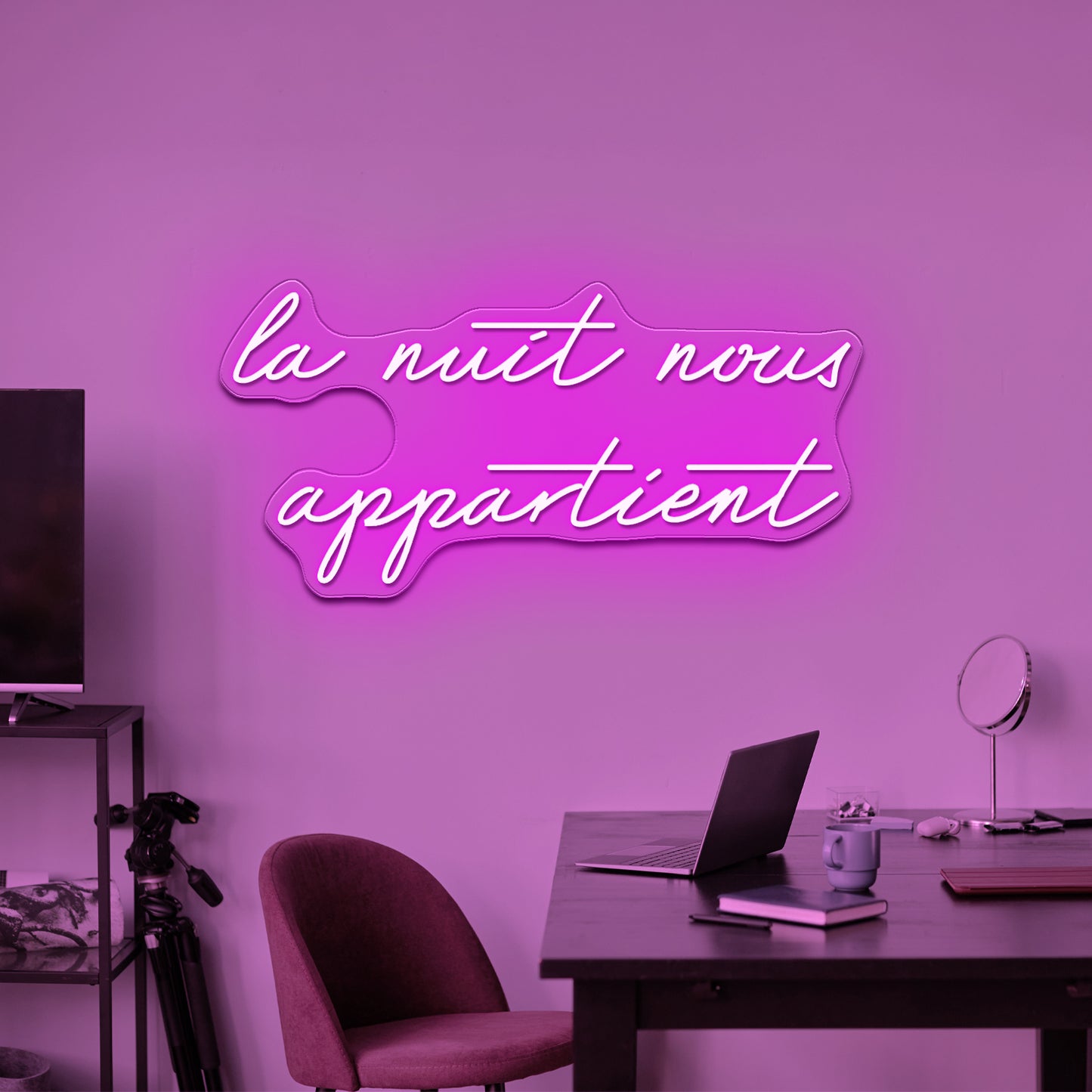 La Nuit Nous Appartient Led Neon Sign Wall Art