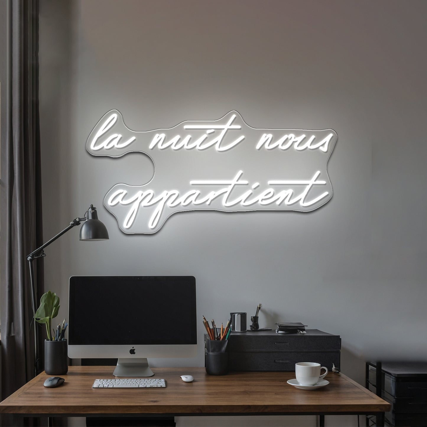 La Nuit Nous Appartient Led Neon Sign Wall Art