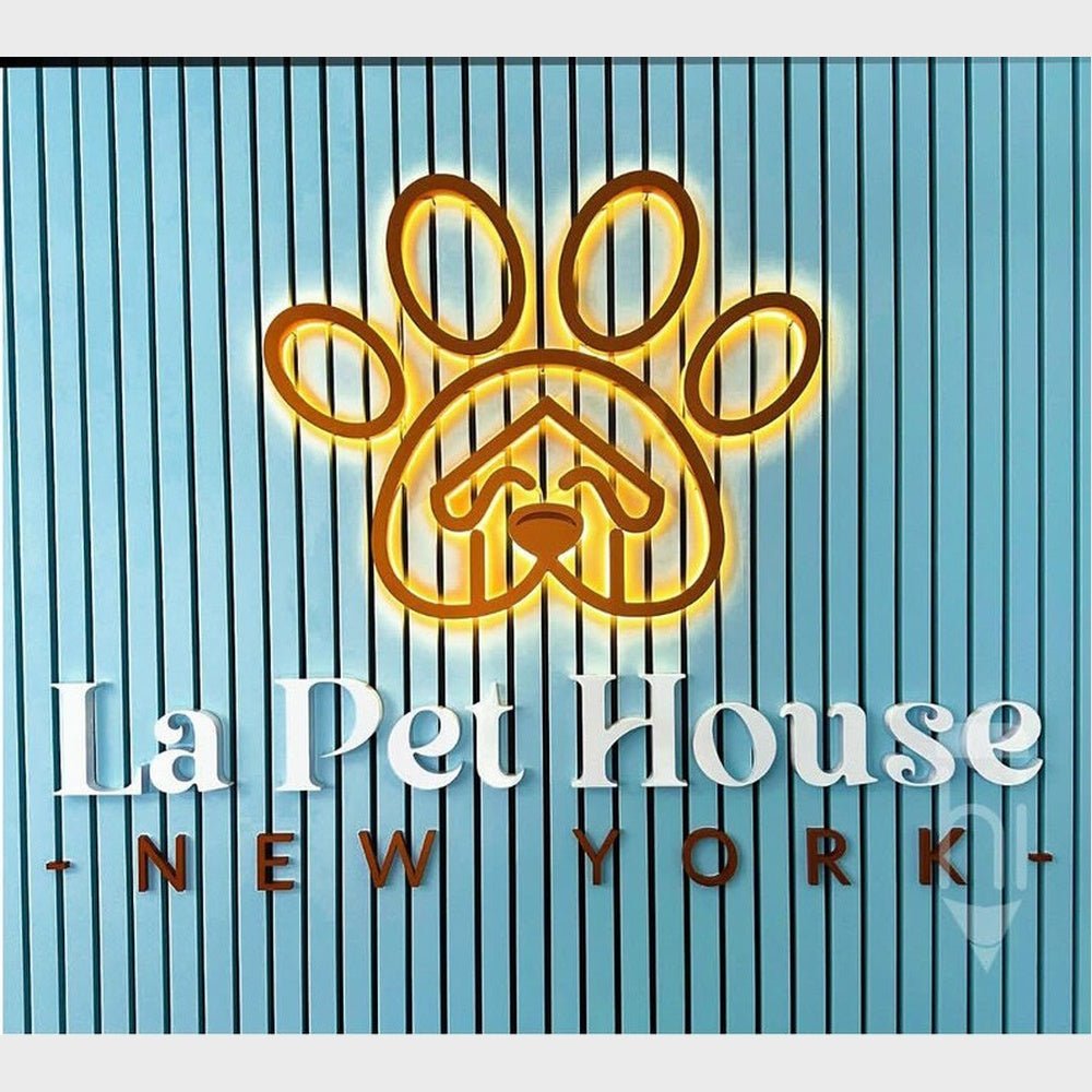 La Pet House With Logo 3D Backlit Channel Letters Led Light Sign - Shineneon