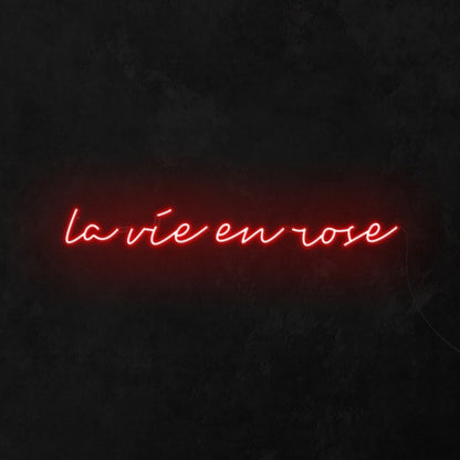 La Vie En Rose Led Neon Sign Wall Art | Shineneon