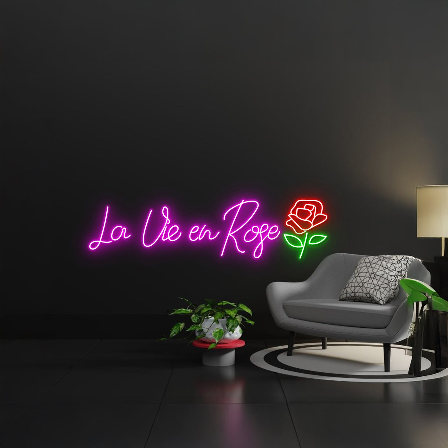 La Vie En Rose Led Sign