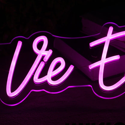 La Vie En Rosie Pink Led Neon Sign - Shineneon