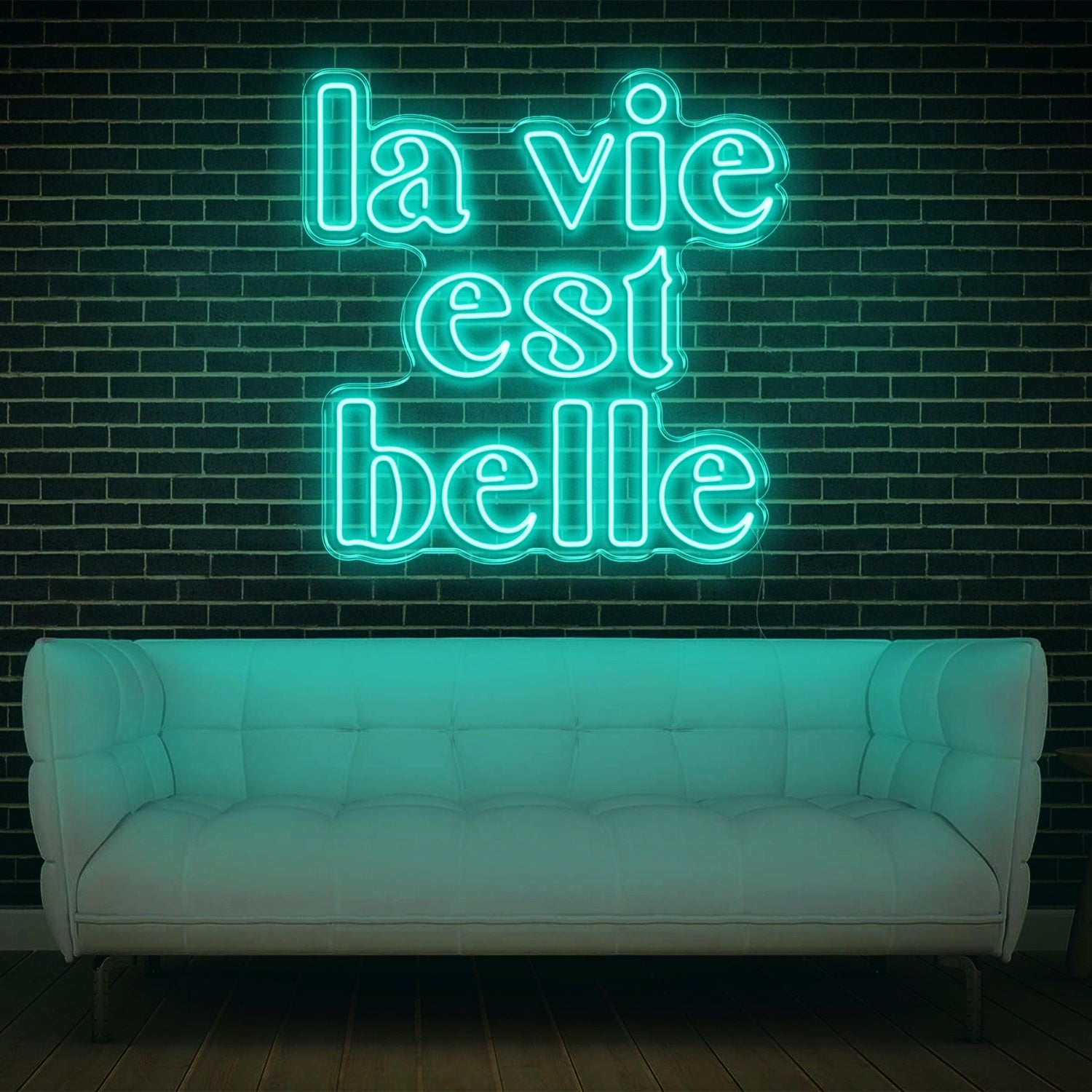 La Vie Est Belle Blue Led Neon Sign For Home Decor Wall Art | Shineneon