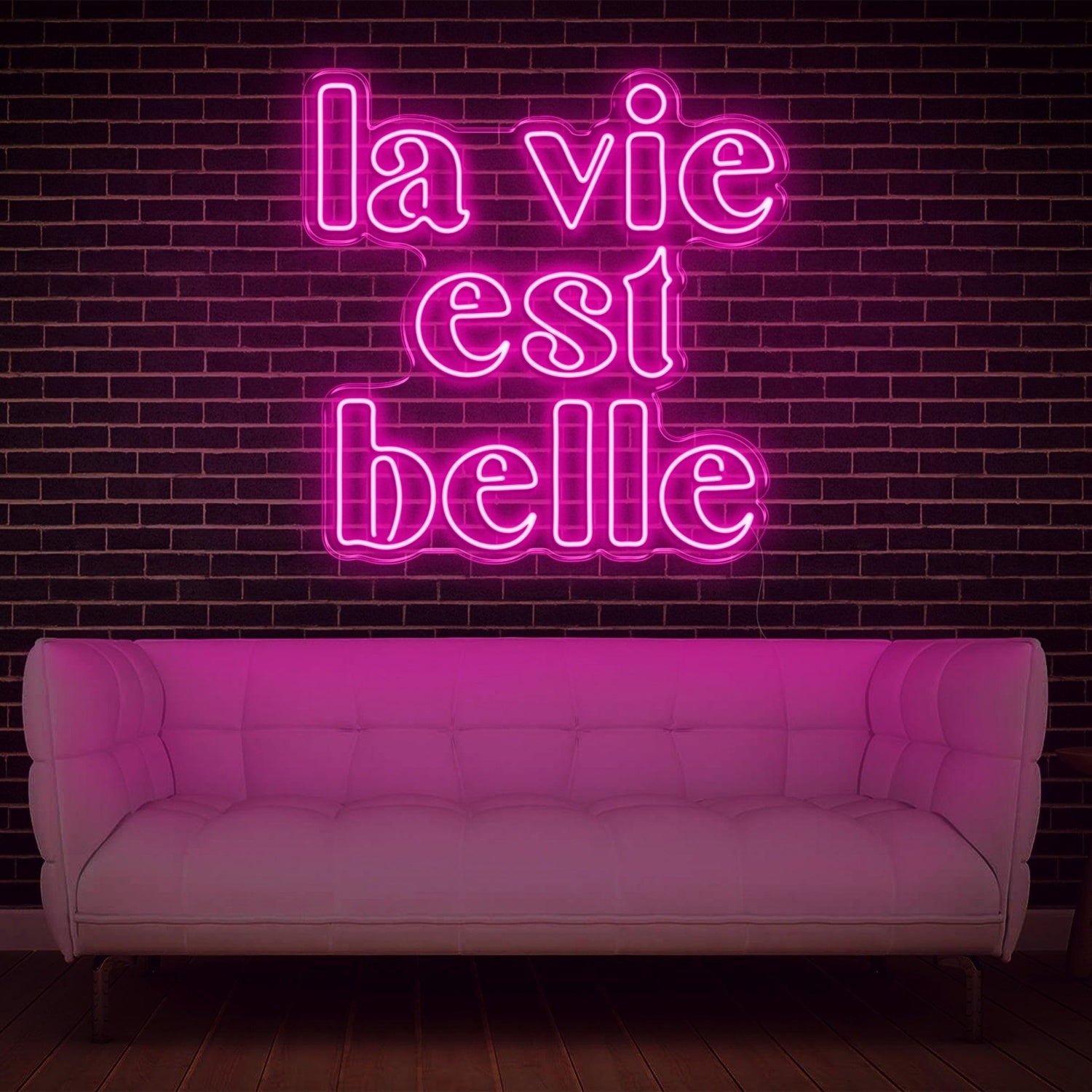 La Vie Est Belle Blue Led Neon Sign For Home Decor Wall Art | Shineneon