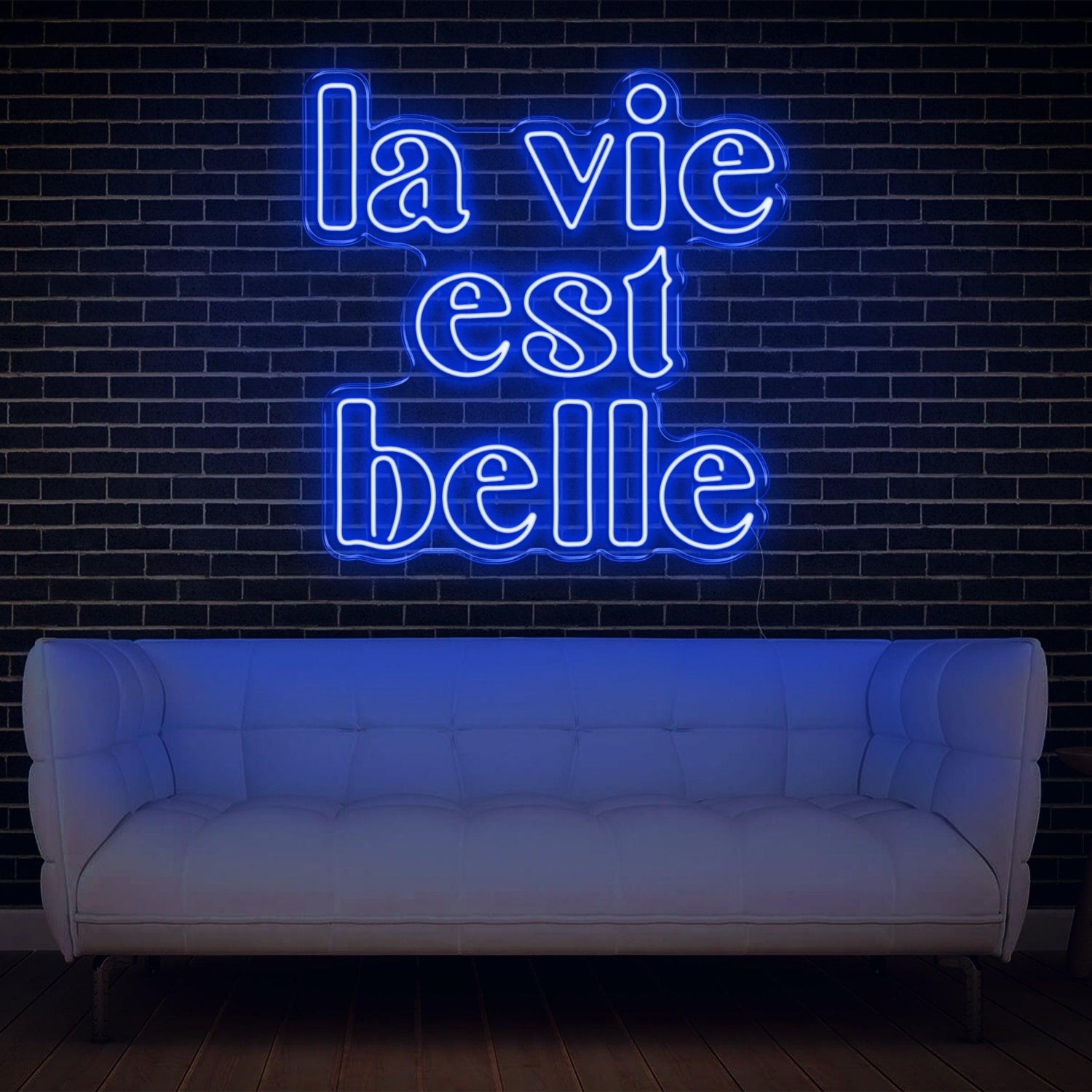 La Vie Est Belle Blue Led Neon Sign For Home Decor Wall Art | Shineneon