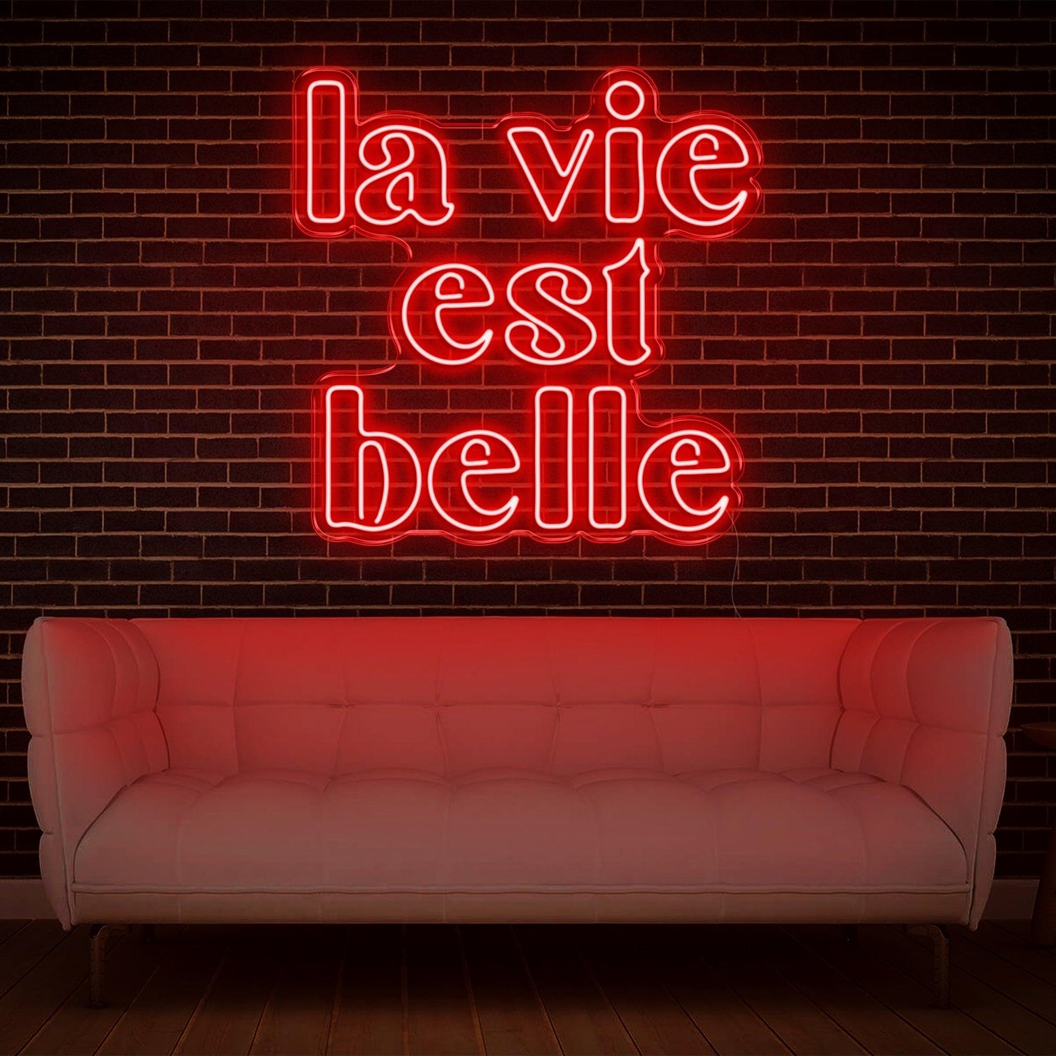 La Vie Est Belle Blue Led Neon Sign For Home Decor Wall Art | Shineneon