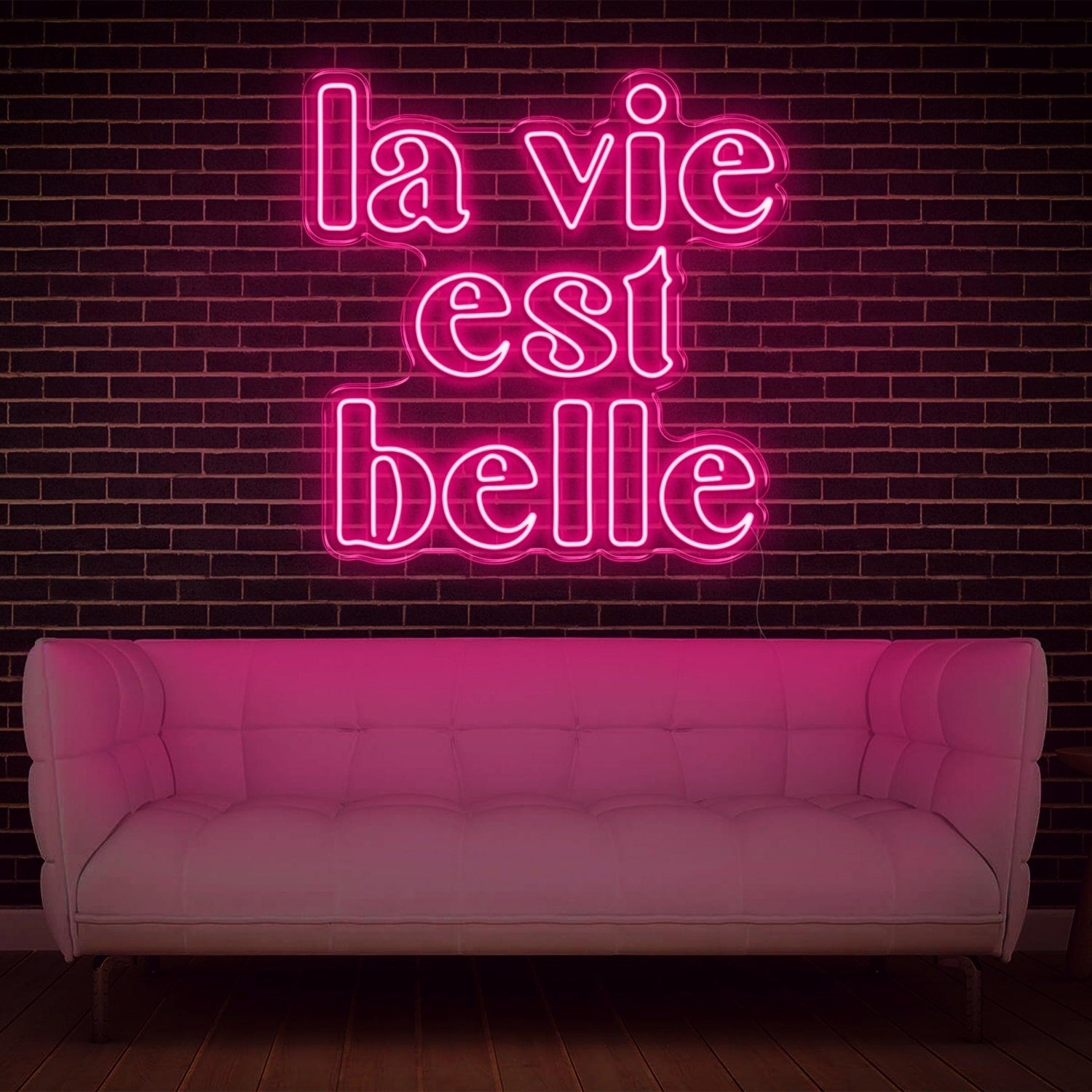 La Vie Est Belle Blue Led Neon Sign For Home Decor Wall Art | Shineneon