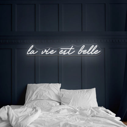 La Vie Est Belle Led Neon Wall Art - Shineneon