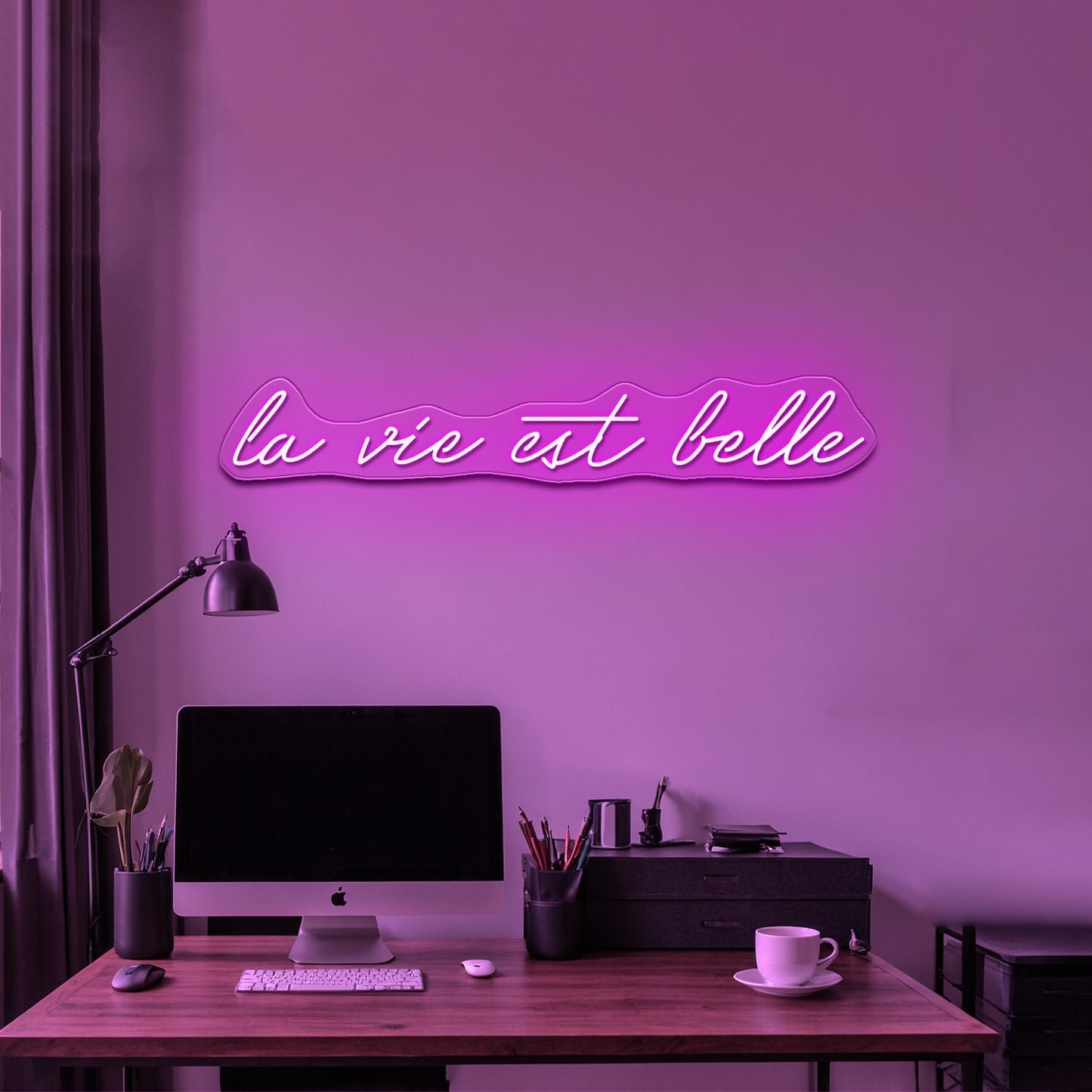 La Vie Est Belle Led Neon Wall Art