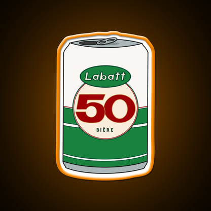 Labatt 50 Beer Can Beer Bar Decor Led Neon Sign Rgb Color