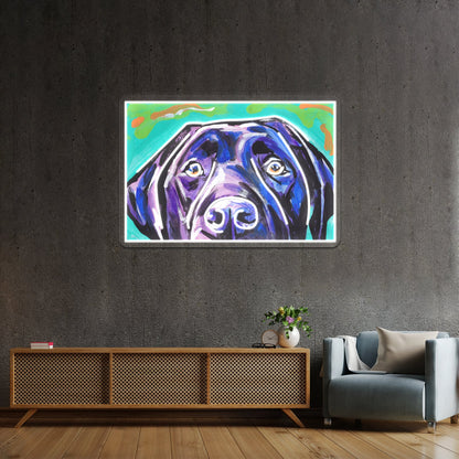 Labrador Retriever Colorful Pop Dog Artwork Neon Signs For Sale - Shineneon