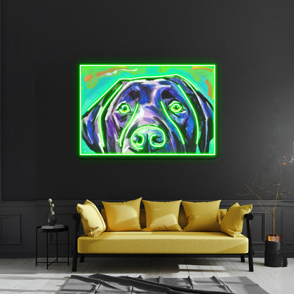 Labrador Retriever Colorful Pop Dog Artwork Neon Signs For Sale - Shineneon