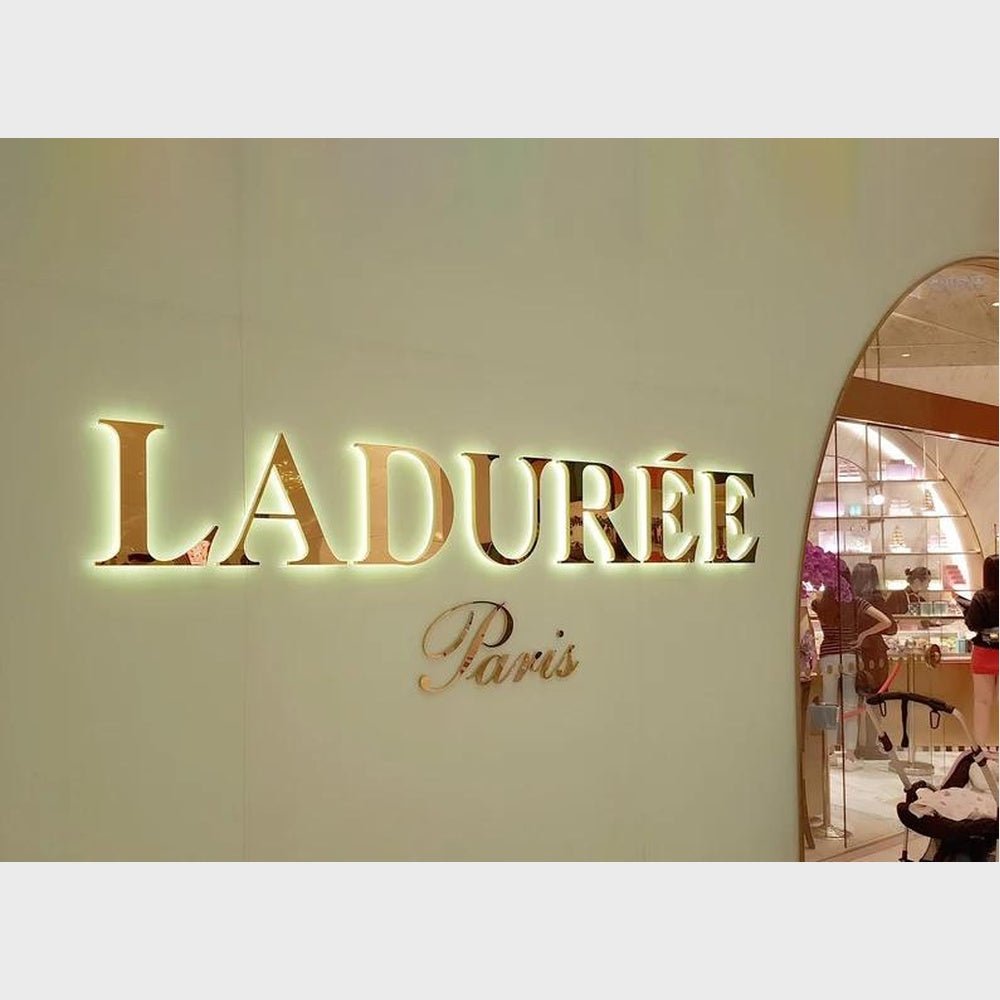 Laduree Paris 3D Backlit Letters Aluminum Metal Led Sign - Shineneon
