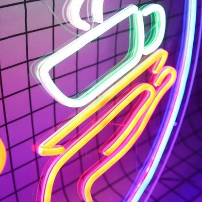 Lady Drinking Coffee Led Neon Sign | Shineneon