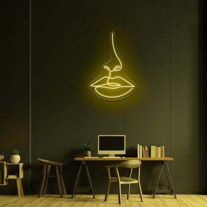 Lady Face Neon Sign For Bedroom Decor - Shineneon