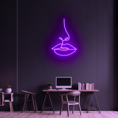 Lady Face Neon Sign For Bedroom Decor - Shineneon