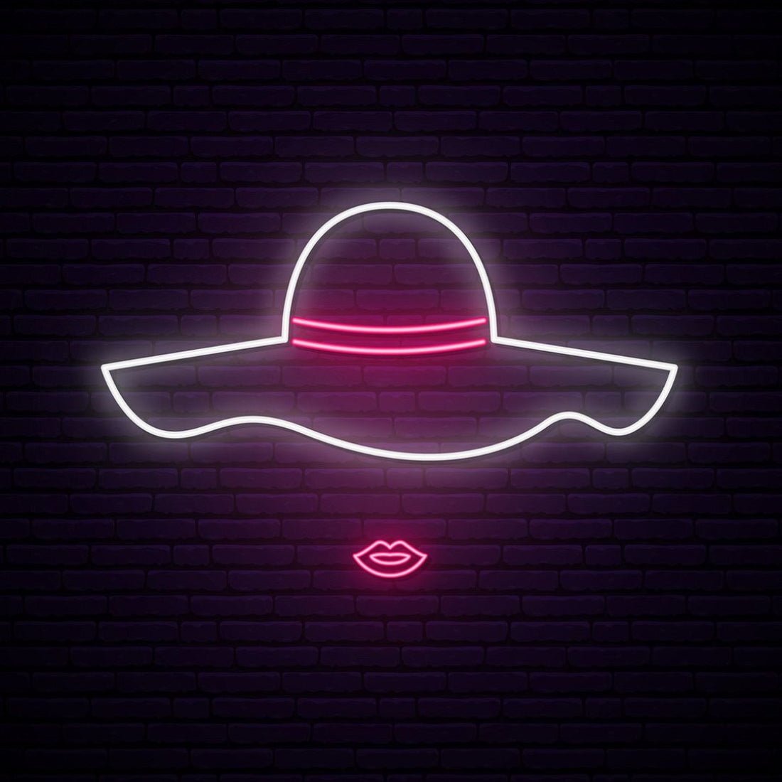 Lady With Hat Led Sign Business Neon Sign - Shineneon