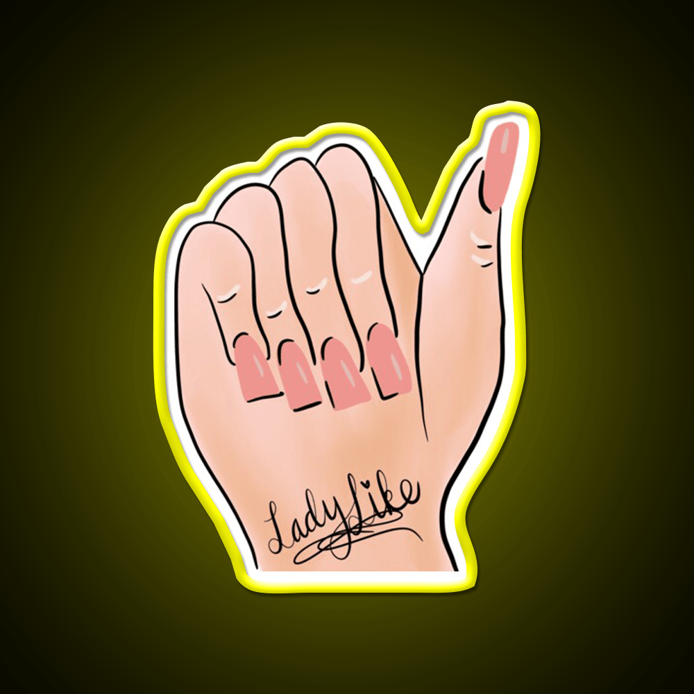 Ladylike Nail Art Nail Salon Led Neon Sign Rgb Color - Shineneon