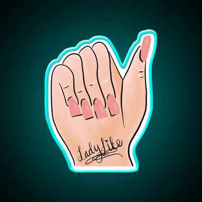 Ladylike Nail Art Nail Salon Led Neon Sign Rgb Color - Shineneon