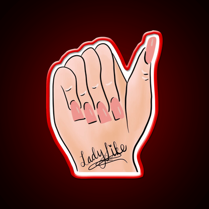 Ladylike Nail Art Nail Salon Led Neon Sign Rgb Color - Shineneon
