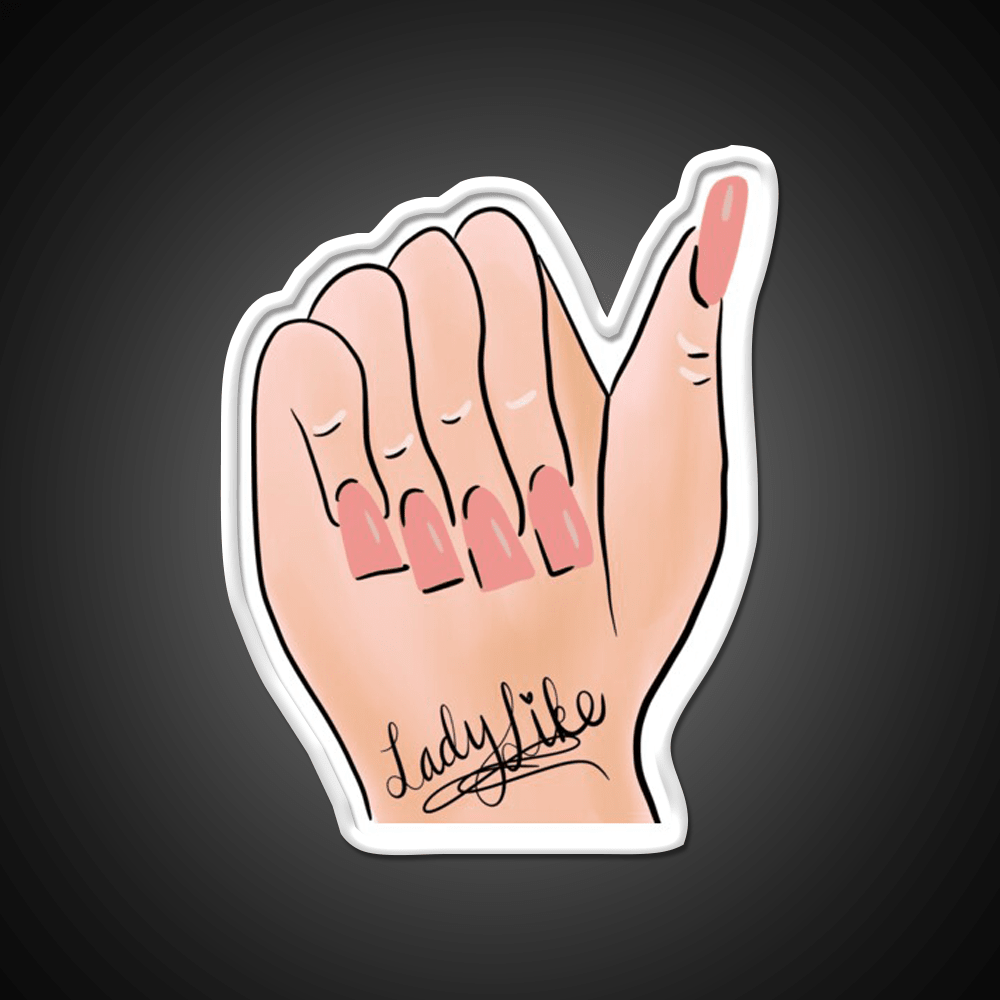 Ladylike Nail Art Nail Salon Led Neon Sign Rgb Color - Shineneon