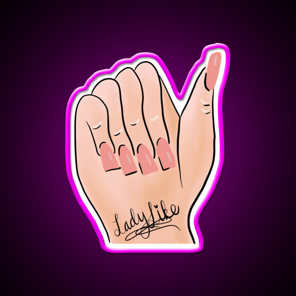 Ladylike Nail Art Nail Salon Led Neon Sign Rgb Color - Shineneon