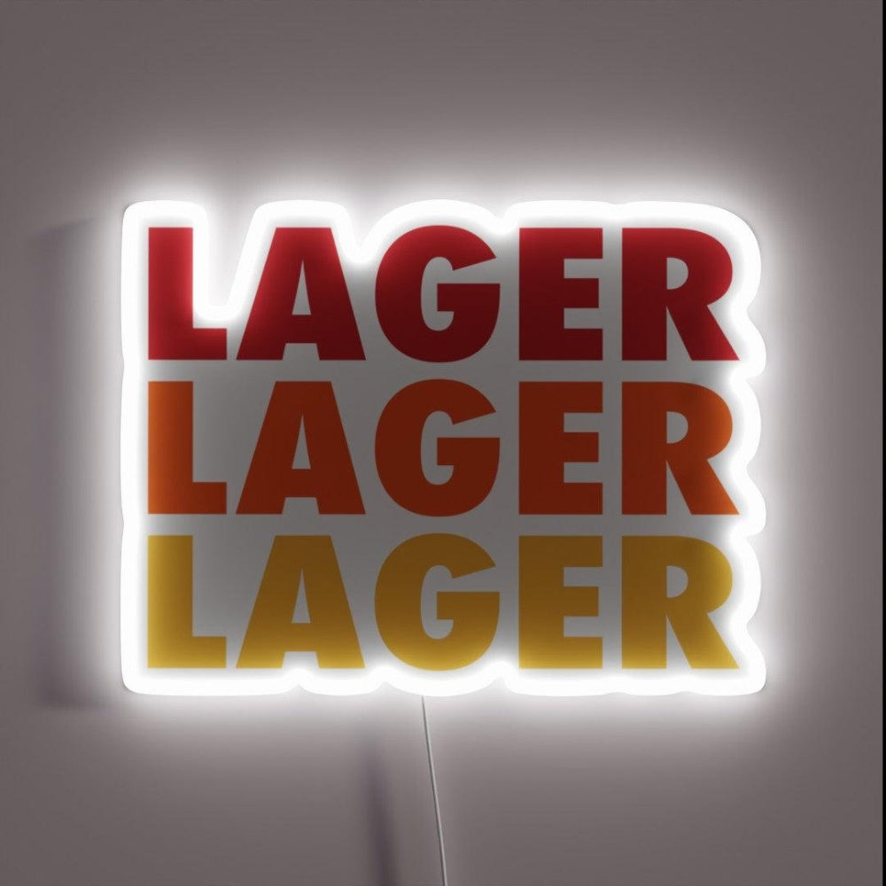 Lager Lager Lager Rgb Led Neon Sign