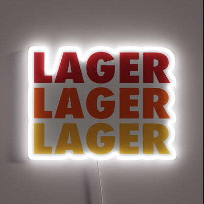 Lager Lager Lager Rgb Led Neon Sign