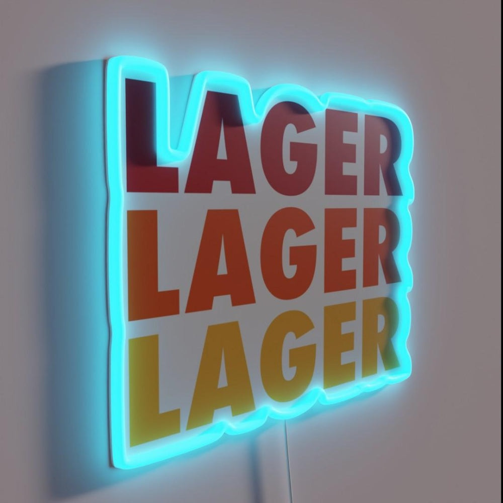 Lager Lager Lager Rgb Led Neon Sign