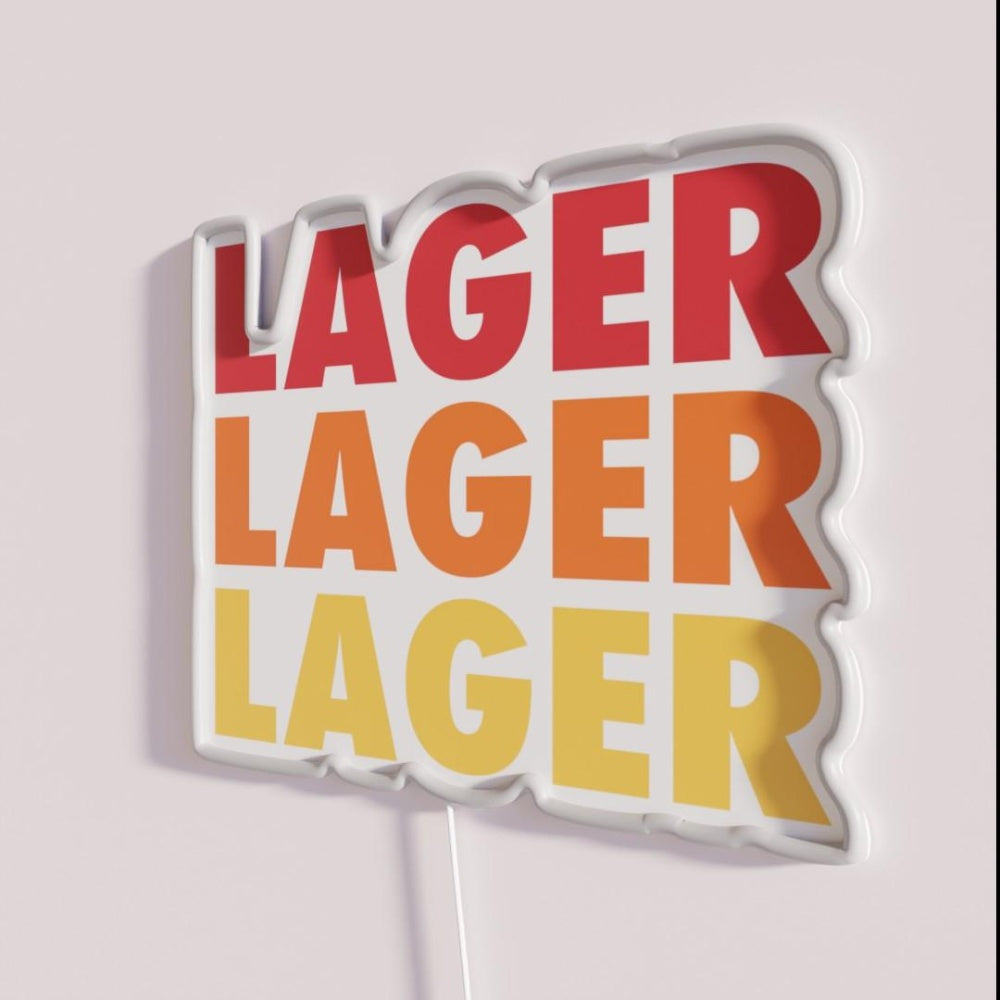Lager Lager Lager Rgb Led Neon Sign